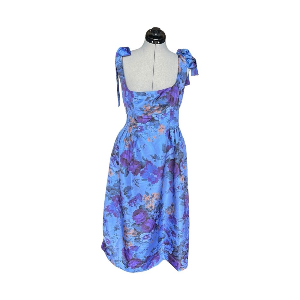 Maeve by Anthropologie Floral Maxi Dress Pockets NWT Size L Blue 178.00 MSRP - Picture 2 of 11